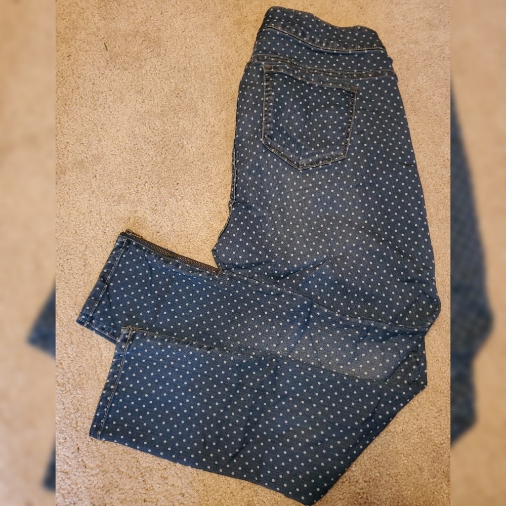 Polka dot jeans